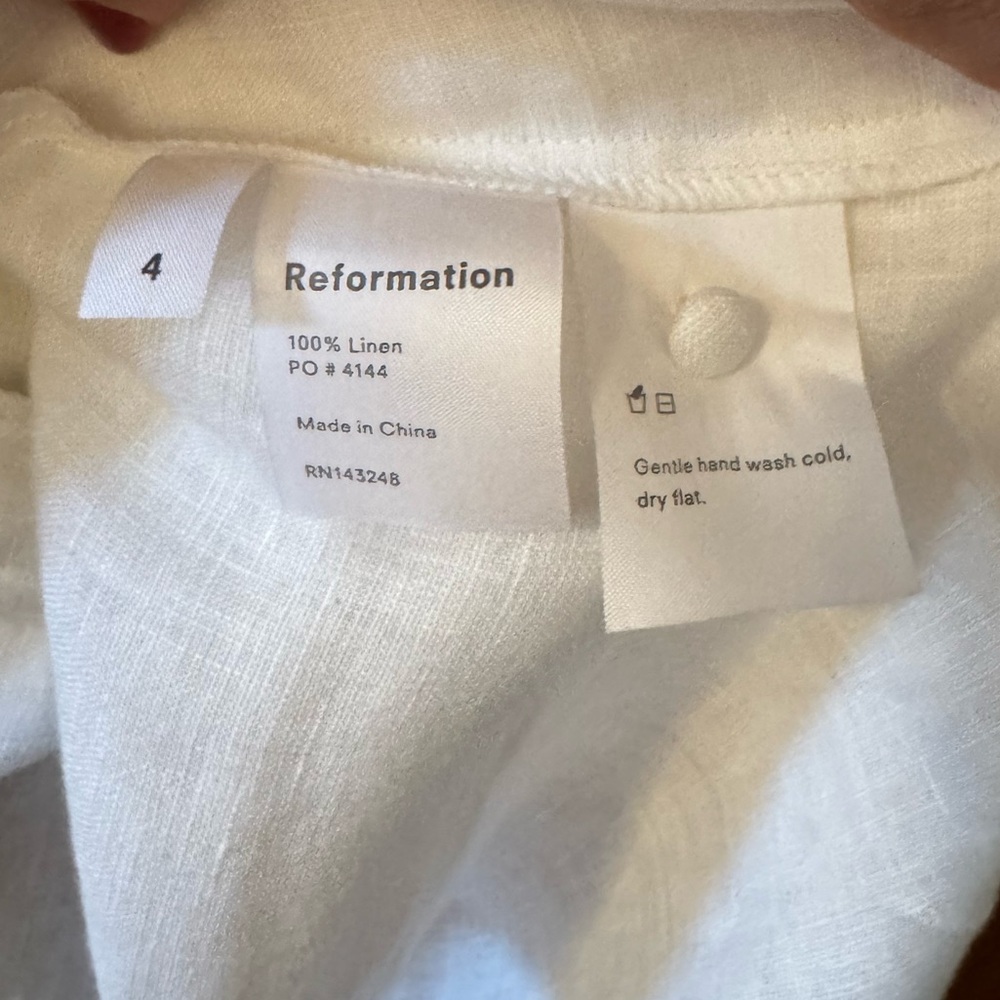 Reformation White Mini Dress - Picture 3 of 4